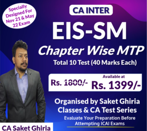 CA-INTER EIS-SM Chapter Wise MTP